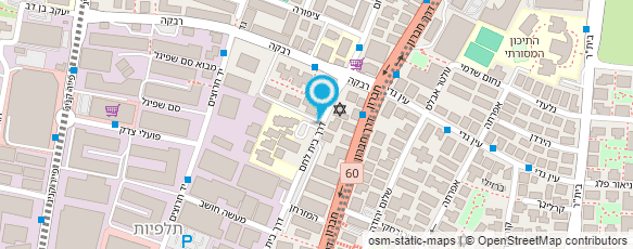 מפת הגעה אל המוסד לבטיחות ולגיהות - ירושלים והשפלה