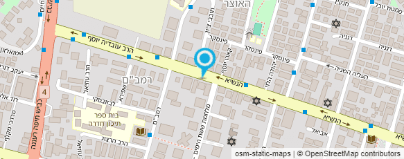 מפת הגעה אל ד"ר רוזנבלט משה