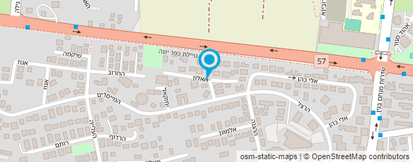 מפת הגעה אל מירה סדנאות עיצוב