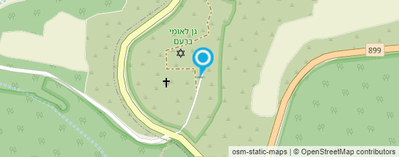 מפת הגעה אל גן לאומי ברעם