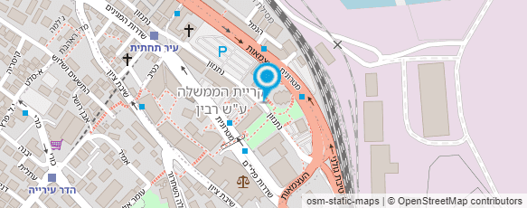 מפת הגעה אל בנק ירושלים בע"מ