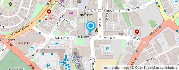 מפת הגעה אל ארגון מושבי הנגב אג' חקלאית שתופ' מרכזית של מושבי עובדים בע"