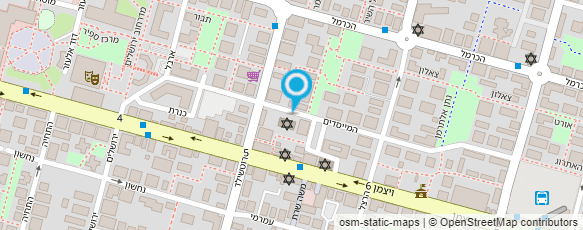 מפת הגעה אל בית הספר למחול של שולמית