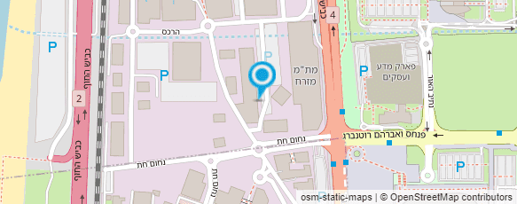 מפת הגעה אל מוסך קרית המדע