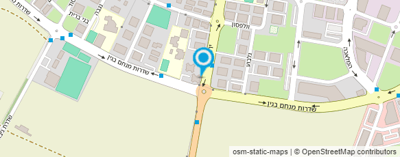 מפת הגעה אל פיצה מעבר לפינה