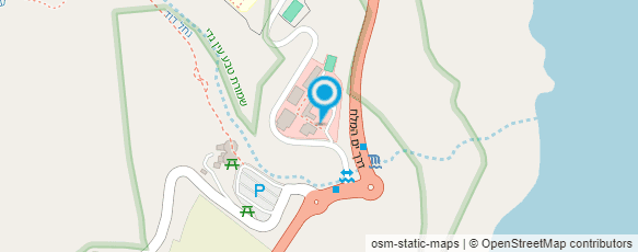 מפת הגעה אל אכסנית נוער ובית הארחה עין גדי