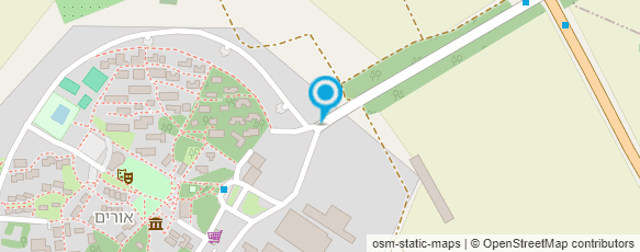 מפת הגעה אל גן הפסלים של יונינה