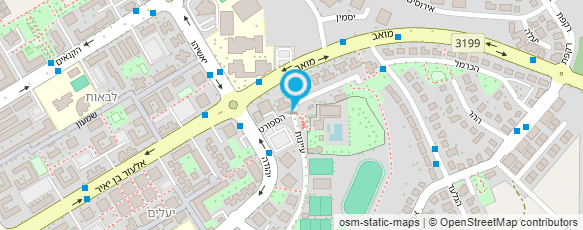 מפת הגעה אל מרכז ספורט ערד