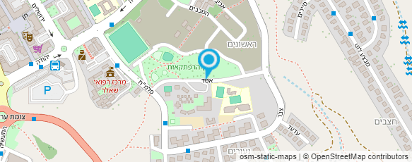 מפת הגעה אל אכסנית נוער ובית הארחה ערד