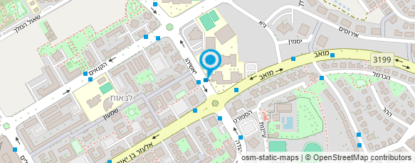 מפת הגעה אל בי"ס התיכון מקיף "אורט" ערד