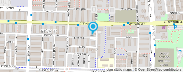 מפת הגעה אל אירגון נפגעי פעולות איבה