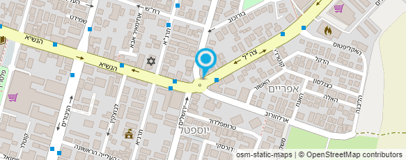 מפת הגעה אל מרכז רפואי חדרה