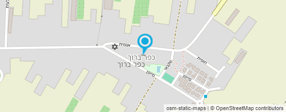 מפת הגעה אל כפר ברוך