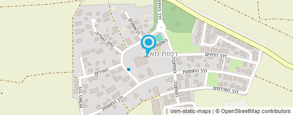 מפת הגעה אל רמות מאיר - מושב