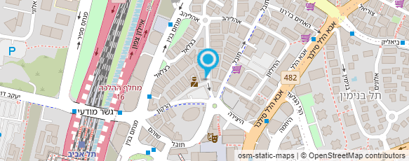 מפת הגעה אל המשרד לביטחון הפנים - המשמר האזרחי