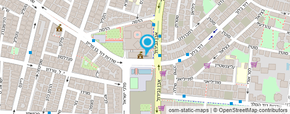 מפת הגעה אל דואר ישראל