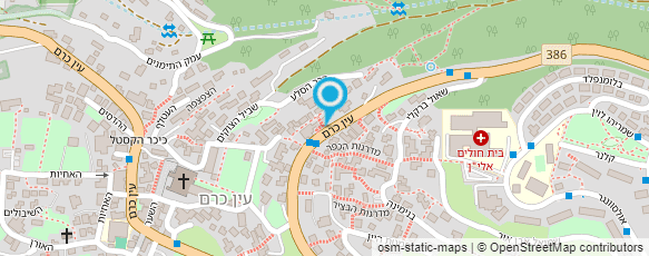 מפת הגעה אל אגדת עין כרם - טיולים מאורגנים