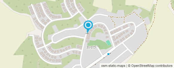 מפת הגעה אל לוזית - מושב