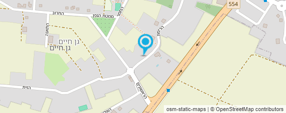 מפת הגעה אל גן חיים