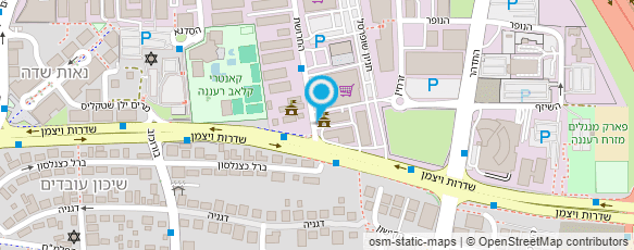 מפת הגעה אל מוצרי אלומיניום רעננה בע"מ מפת הגעה אל מוצרי אלומיניום רעננה בע"מ