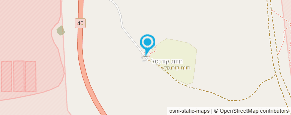 מפת הגעה אל חוות קורנמל-  גבינות עיזים