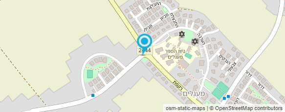 מפת הגעה אל משתלת מור