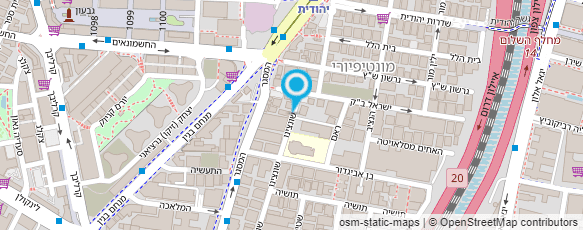 מפת הגעה אל שער אהרון - מוסך