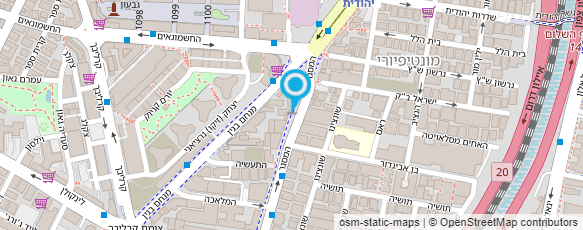 מפת הגעה אל התאחדות הספורט לבתי ספר בישראל