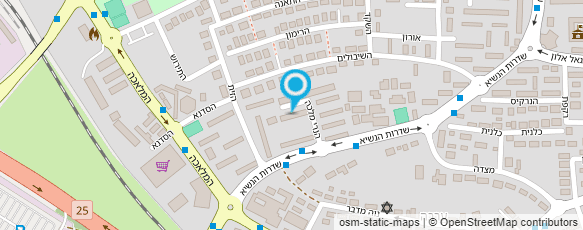 מפת הגעה אל יד שרה