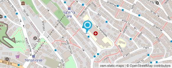 מפת הגעה אל בי"ס לסיעוד ע"ש ד"ר י. זיידה