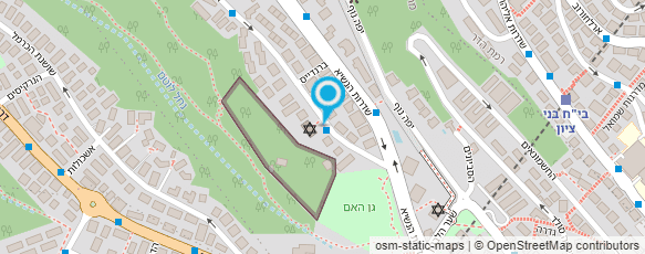 מפת הגעה אל גן החיות חיפה