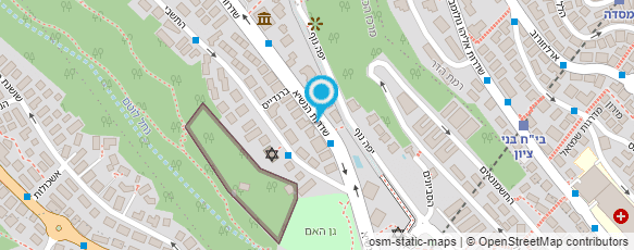 מפת הגעה אל פרופ' נהיר מנחם