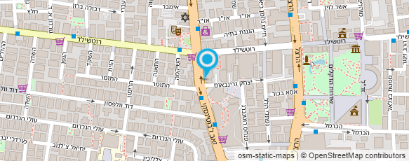 מפת הגעה אל עו"ד יהודאי הרצל