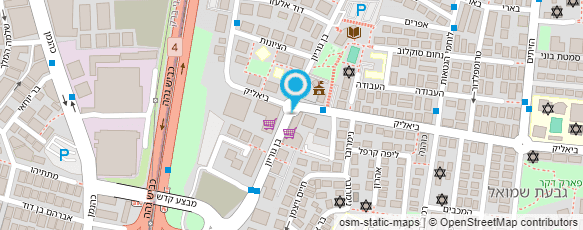 מפת הגעה אל ש.ע.ז.ר-מרכז רפואי