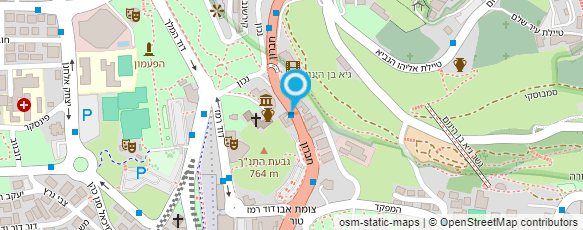 מפת הגעה אל ארט-גלאס ג'רוזאלם סטודיו