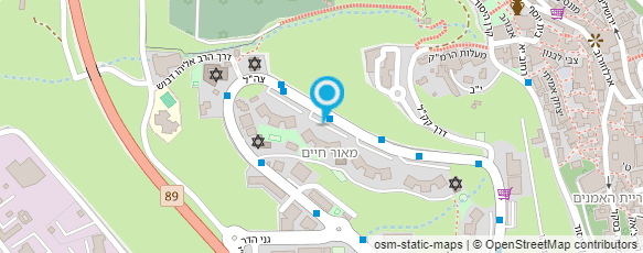 מפת הגעה אל גן ילדים מאור חיים