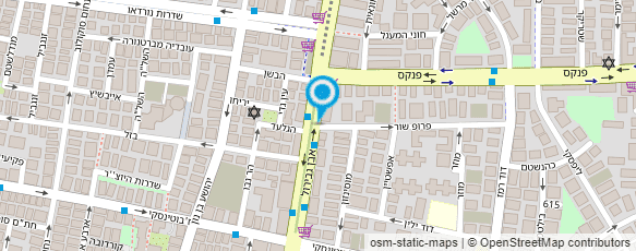 מפת הגעה אל מכבסה בשרות עצמי