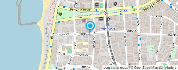 מפת הגעה אל מרכז הדגים בת ים- דורון הדייג