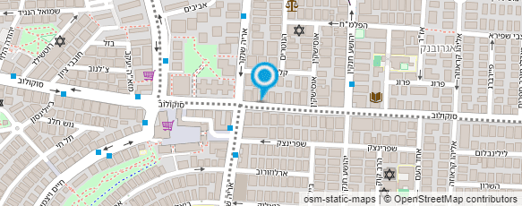 מפת הגעה אל "אהרון" מעבדת שיניים