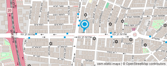 מפת הגעה אל רשת המיזוג - ראשל"צ-חולון