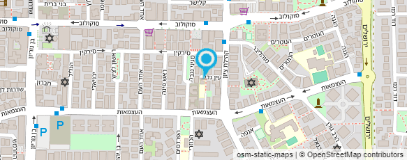 מפת הגעה אל המחנות העולים - הרצליה