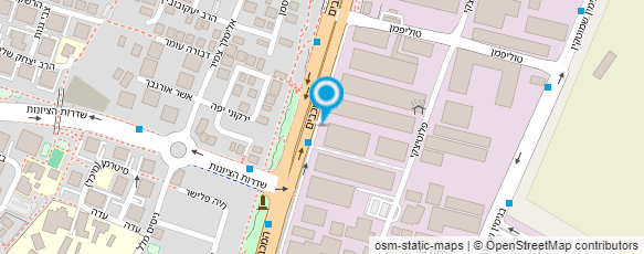 מפת הגעה אל אגודה ישראלית לסוכרת