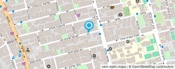 מפת הגעה אל מרכז הליגה למניעת מחלות ריאה ושחפת בישראל