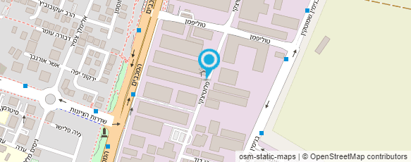 מפת הגעה אל מרכז העוגיות-מפעל