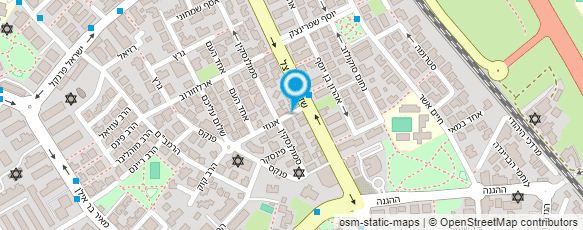 מפת הגעה אל אבי גנון תוספות והחלקה