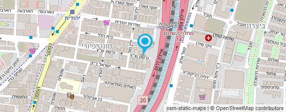 מפת הגעה אל תיאטרון העם - משרד הפקות