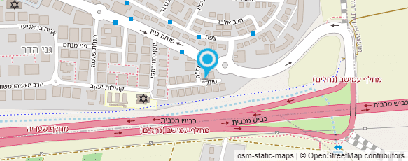 מפת הגעה אל ד"ר רבינוביץ דוד