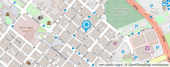 מפת הגעה אל המתקין בדרום