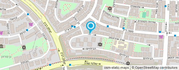 מפת הגעה אל עו"ד פוזנר עקיבא