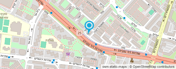 מפת הגעה אל מיידנט  - מרפאות שיניים